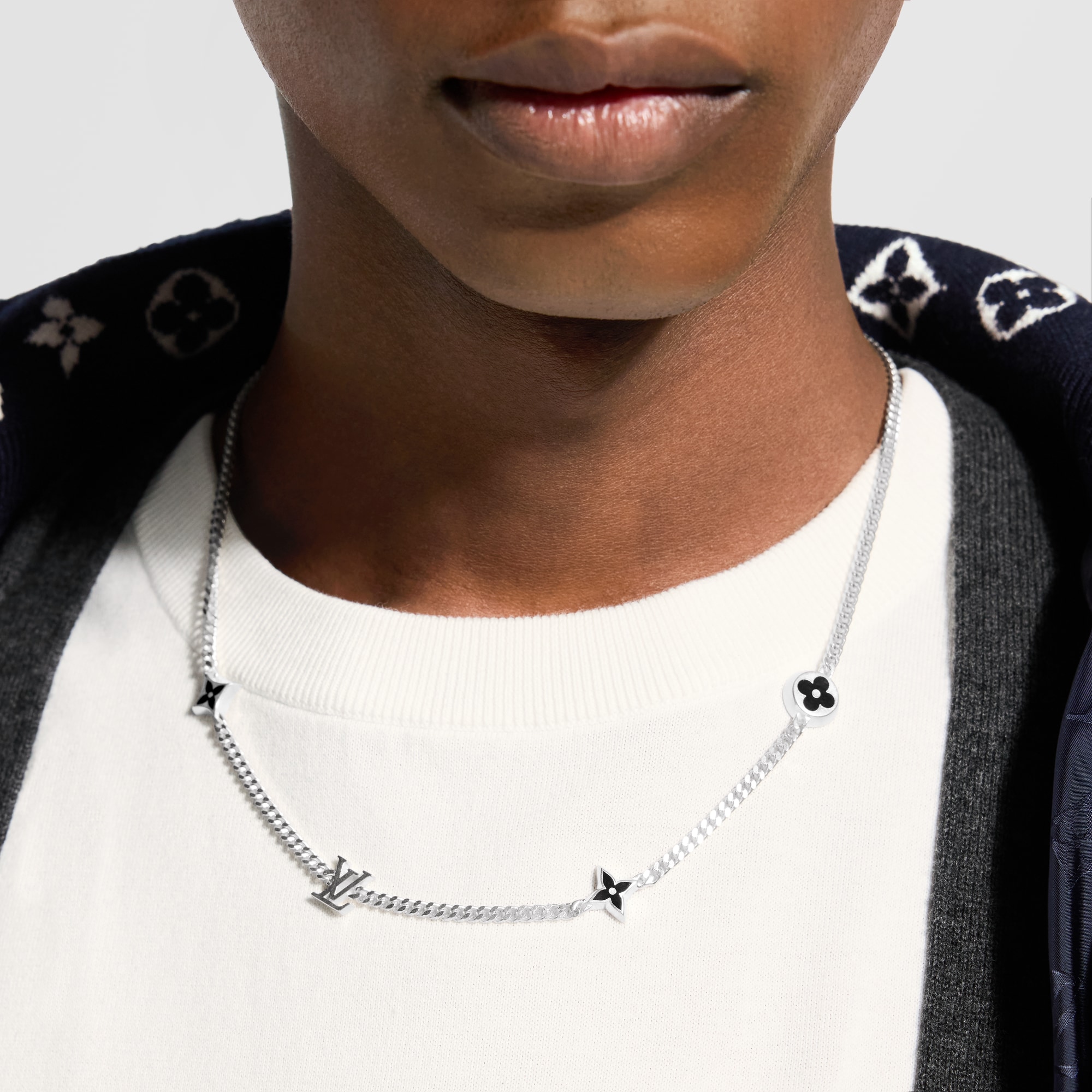 LV Spike Charms Necklace . - Luxury Fashion Jewellery - M01717